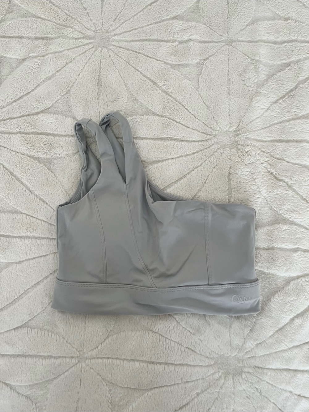 Light Gray Seamless Support Sports Bra